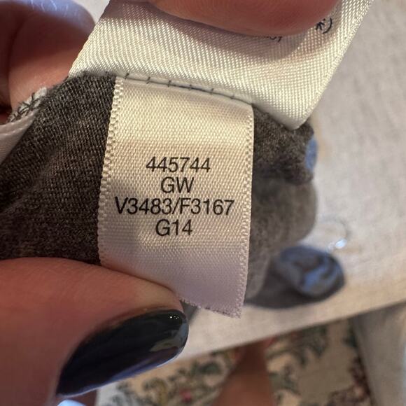 Lands' End Women's Long Sleeve Gray Black Trim Snap Detail Tunic Shirt Plus 3X - Picture 6 of 9